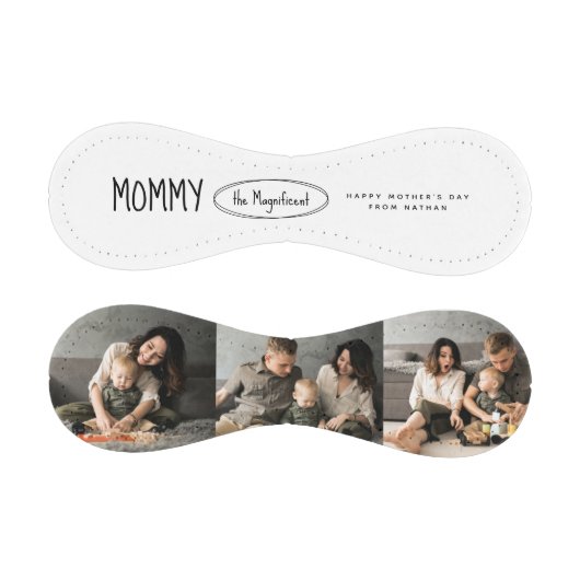 可愛いパーソナライズされた母の日の家族写真 野球ボール (パネル)