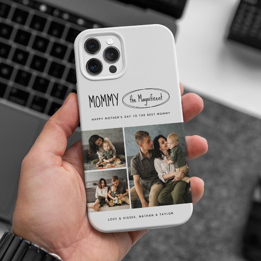 可愛いパーソナライズされた母の日の家族写真 Case-Mate iPhoneケース