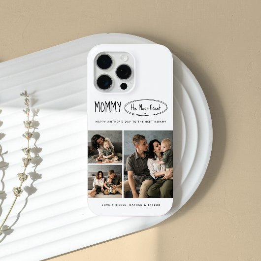 可愛いパーソナライズされた母の日の家族写真 Case-Mate iPhoneケース