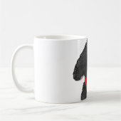 可愛いパーソナライズされた漫画ラブラドール子犬 コーヒーマグカップ (左)