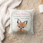 可愛いパーソナライズされたchanterrelle日付を保存 クッション (ブランケット)