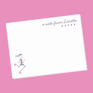 可愛いパーソナライズドランニングレディ名前をカスタムするテンプレート ポストイット