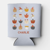 可愛いパーティーパーソナライズされた猫の名前 缶クーラー (正面)