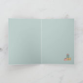 可愛いパーティー猫の誕生会 カード (内部)