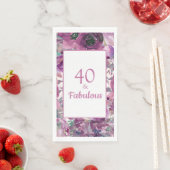可愛いパープルウォーターカラーフローラル40 ファビュラス (インサイチュ)