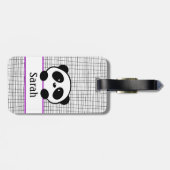 可愛いパープルパンダベアーラゲッジタグ ラゲッジタグ (裏面横)