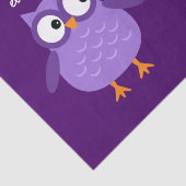 可愛いパープルフクロウ名前をカスタムするA39 薄葉紙 (詳細)