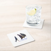 可愛いヒメバマズ スクエアペーパーコースター (インサイチュ)