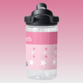 可愛いヒョウの名前を付け星キッズピンク ウォーターボトル