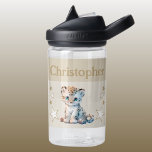 可愛いヒョウの名前を付け星キッズブラウン ウォーターボトル<br><div class="desc">CamelBak Eddy®水子供へ瓶。名前を付けてパーソナライズブラウンとホワイトの色の星を持つ可愛いヒョウを特徴とするウォーターボトル。</div>