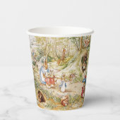 可愛いビアトリックス・ポッター・ピーター&フレンズ 紙コップ (裏面)