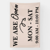 可愛いビジネスショップストアレストランオープン 横断幕 (縦)