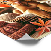 可愛いビズラの子犬 ポスター (角)