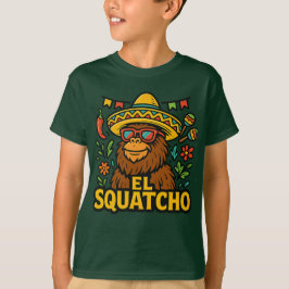 可愛いビッグフット シンコデマヨ フィエスタ エルスカッチョ Tシャツ