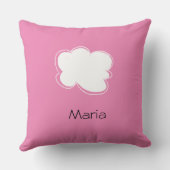 可愛いビーおもしろいと花を漫画 クッション (裏面)