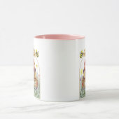 可愛いビーの本読虫誕生日 マグカップ (中央)