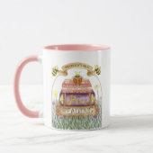 可愛いビーの本読虫誕生日 マグカップ (左)