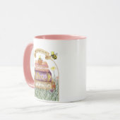 可愛いビーの本読虫誕生日 マグカップ (正面左)