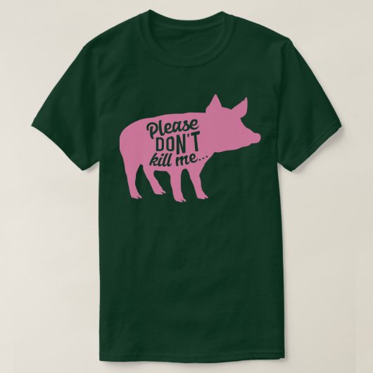 可愛いビーガン豚の恋人エルビヴォー植物動力ベジェ Tシャツ (デザイン正面)