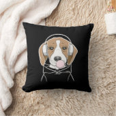 可愛いビーグルと冷たいドおもしろいッグ クッション (ブランケット)