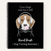 可愛いビーグルと冷たいドおもしろいッグ ノートブック (正面)