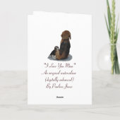 可愛いビーグルの子犬の赤ん坊 カード (裏面)