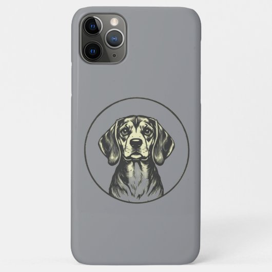 「可愛いビーグル犬の電話ケースiPhone 11 Pro Max Case-Mate iPhoneケース (裏面)