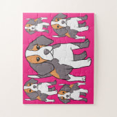 可愛いビーグル犬はサンダーを育てる_Cove ジグソーパズル (縦)