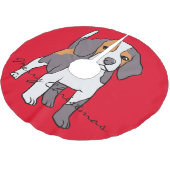 可愛いビーグル犬はサンダーを育てる_Cove ブラッシュドポリエステルツリースカート (アングル)