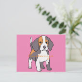 可愛いビーグル犬はサンダーを育てる_Cove ポストカード (スタンド正面)