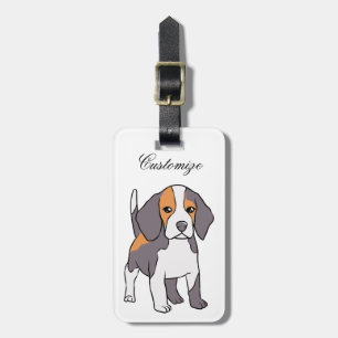 可愛いビーグル犬はサンダーを育てる_Cove ラゲッジタグ