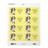 可愛いビーグル犬はサンダーを育てる_Cove ラベル (フルシート)