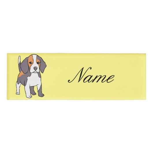 可愛いビーグル犬はサンダーを育てる_Cove 名札 (正面)