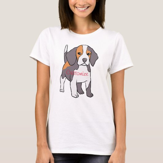 可愛いビーグル犬はサンダーを育てる_Cove Tシャツ (正面)