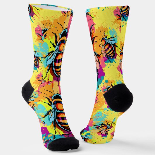 可愛いビーソックス – ハニービーソックス ソックス (傾斜あり)