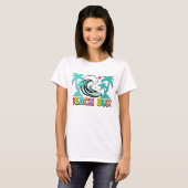 可愛いビーチバムのワードアート Tシャツ (正面フル)
