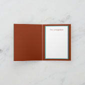 可愛いビーチ牛のカスタマイズ カード (内部)