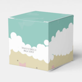 可愛いビーチ誕生日砂魚波ビーフボックス フェイバーボックス