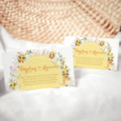 可愛いビーベビー赤ちゃんシャワー表示シャワー エンクロージャーカード