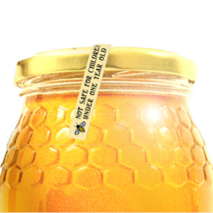 可愛いビー乳児警告のハニーリッドのセキュリティラベル ラベル