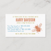 可愛いビー遊パタンデート母キッズビジネス コーリングカード (裏面)