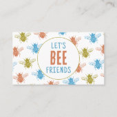 可愛いビー遊パタンデート母キッズビジネス コーリングカード (正面)