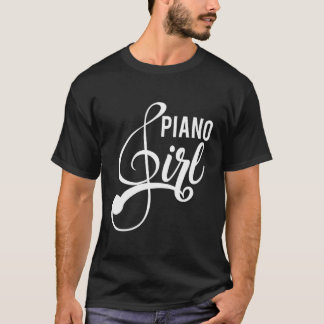 可愛いピアノガールデザインピアニストPiano Player Gift I Tシャツ