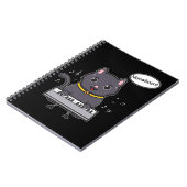 可愛いピアノキャットミュージックキットン ノートブック (左側)