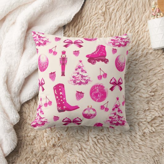 可愛いピガーリーッ名門私立校風のクのクリスマスパターン クッション (ブランケット)