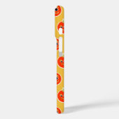 可愛いピクスドオレンジのモンスター顔装飾用クッション Case-Mate iPhoneケース (裏面 / 左)