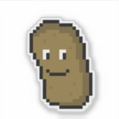 可愛いピクセラートポテト シール (正面)