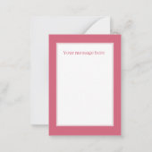 可愛いピグ好きの人がメッセージを追加 ノートカード (裏面)