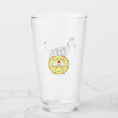 可愛いピザゼブラおもしろいキッズマンガ タンブラーグラス (裏面)