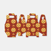 可愛いピザパーティーのタイル模様 フェイバーボックス (折り畳みなし)